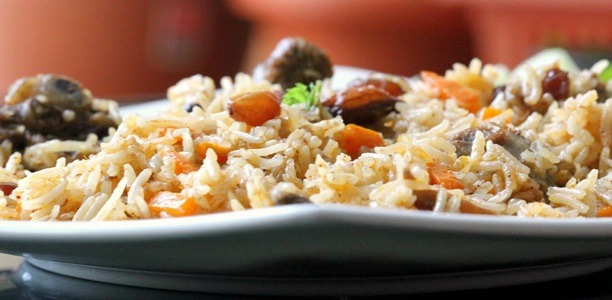 Qubuli Uzbaki (Afghan Style Mutton Pulao)