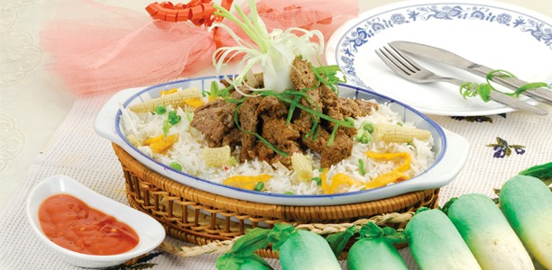 Grilled Beef with Rice